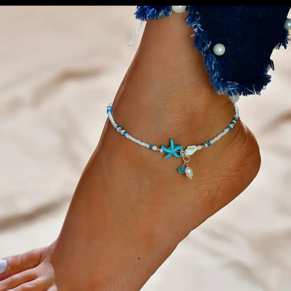 Starfish Beaded Ankle Bracelet - Picture 8 of 9